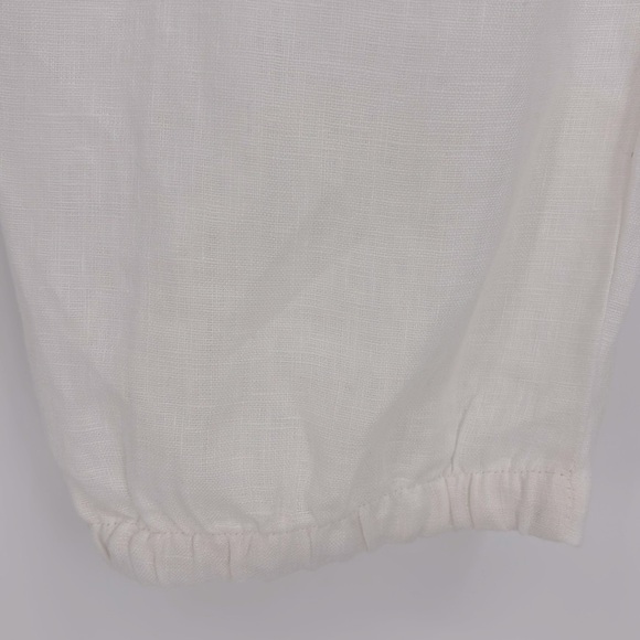 Iximo 100% Linen Paperbag Pants Women’s Size XXL in White New Without Tags! - Picture 7 of 10